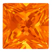 3mm - Faceted Princess Cut Passion Topaz - Image 10