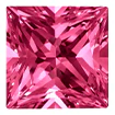 6mm - Faceted Princess Cut Passion Topaz - Image 3