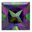 6mm - Faceted Princess Cut Passion Topaz - Image 7